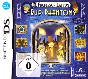 Professor Layton und der Ruf des Phantoms (Germany) box cover front